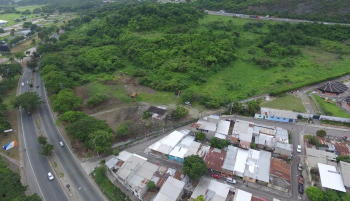Esta es la zona en donde se planea la expropiación, en el kilómetro 8 de vía a la costa.