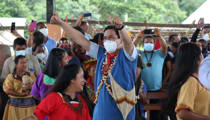 Andrés Arauz tiene el apoyo de los pueblos amazónicos.