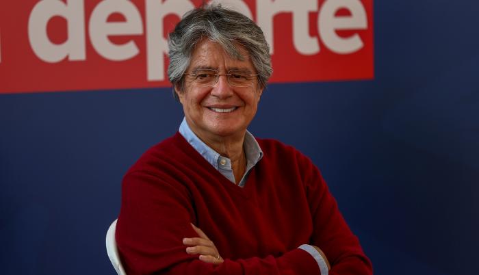 En la imagen, el candidato presidencial ecuatoriano, Guillermo Lasso.