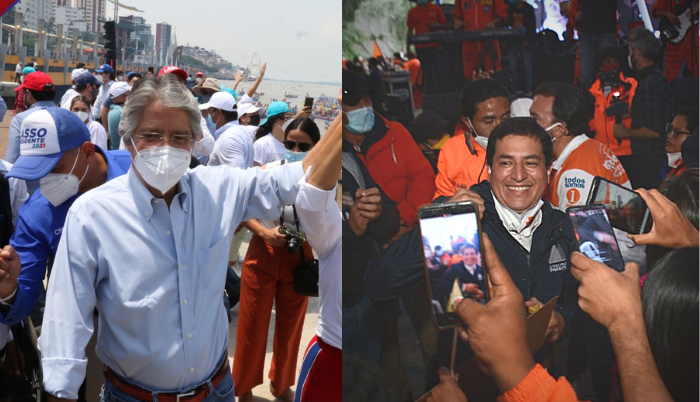 Cierres de campaña Arauz y Lasso