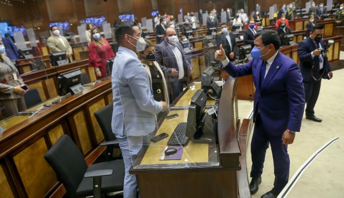 Ecuador, 03 de Abril del 2021.- Presidente de la Asamblea Nacional, César Litardo, Rendición de Cuentas de la Asamblea Nacional correspondiente al año 2020. Foto Fernando Sandoval / Asamblea Nacional