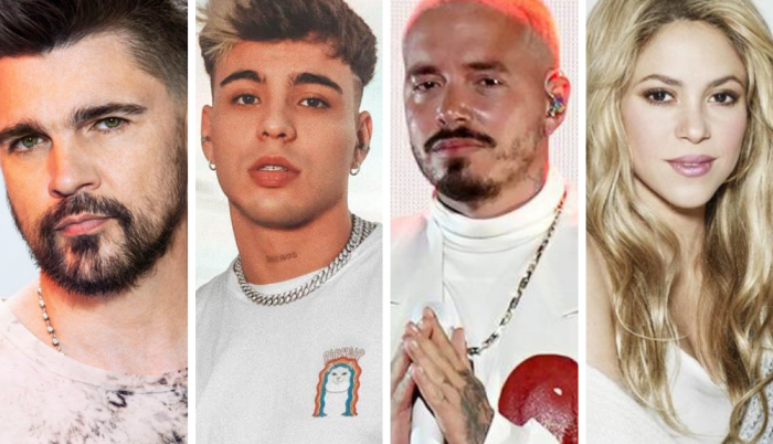 Juanes, Sebastián Villalobos, J Balvin y Shakira