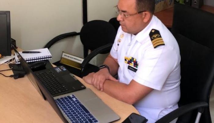 el Capitán de Fragata Julio Mindiola, Asesor Técnico Marítimo de DIRNEA