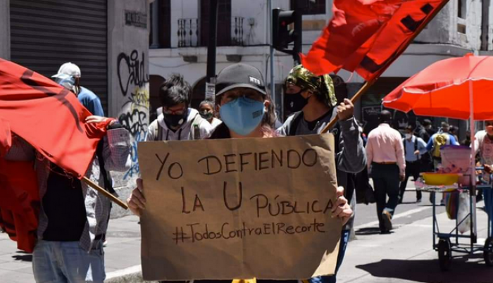 Protesta universitaria_recorte presupuesto 2020
