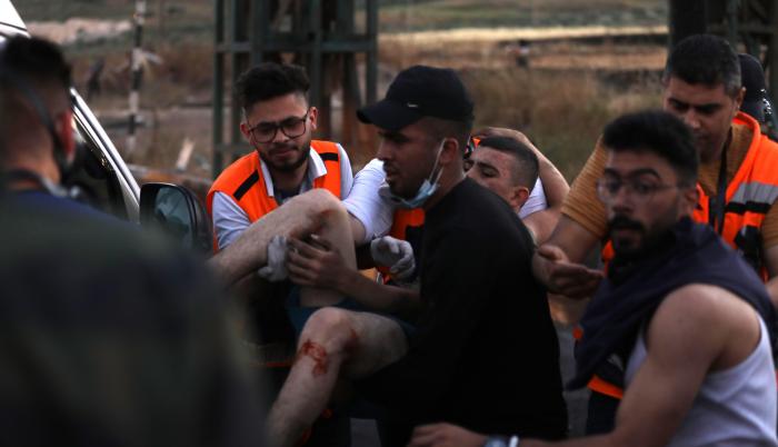 Los ataques aéreos de anoche sobre la ciudad de Gaza fueron los más intensos desde el inicio de la escalada y se centraron en gran medida sobre el vecindario de Rimal.