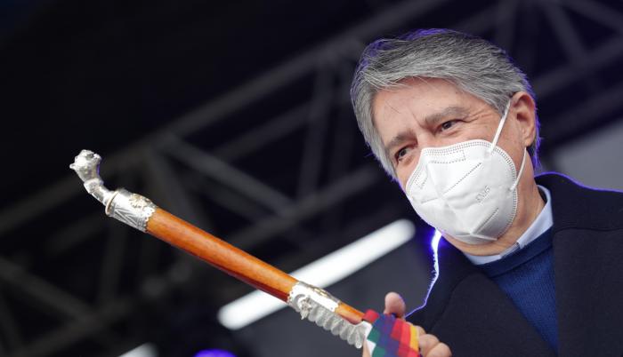 Guillermo Lasso recibe el bastón de mando, 26 meyo 21