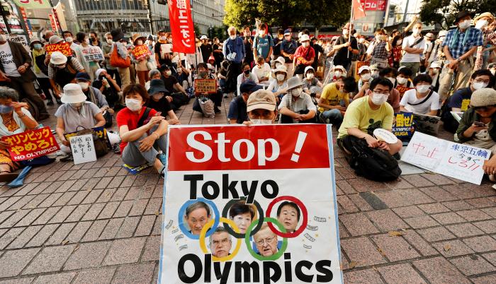 Protesta en Tokio