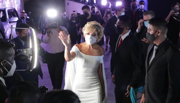 La alcaldesa Cynthia Viteri, en la sesión solemne por la Fundación de Guayaquil.