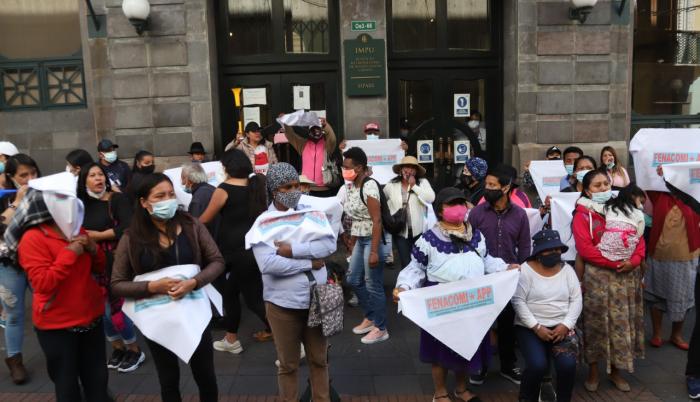 Comerciantes autónomos apoyan a Jorge Yunda