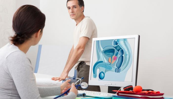 Hombre en consulta médica