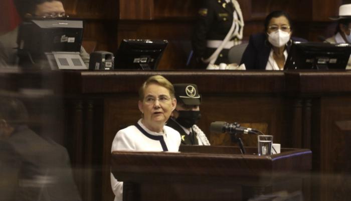alexandra vela en el pleno.