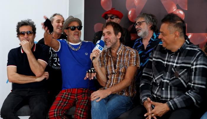 La banda argentina Los Auténticos Decadentes durante una entrevista con Efe, el 9 de noviembre de 2021, en la Ciudad de México (México).