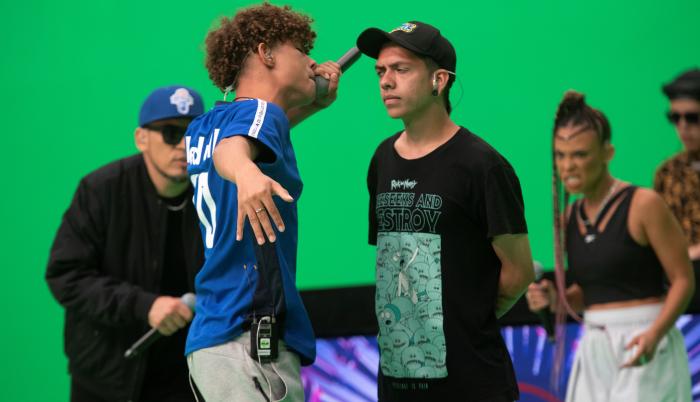 Imagen cedida de Exodo Lirical (d) y Mac (i) en la pasada Red Bull Internacional.