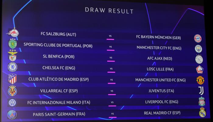 sorteo champios octavos