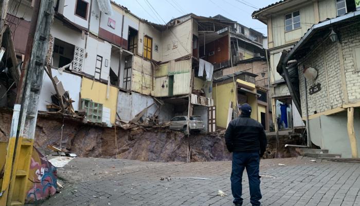 Socavón en Zaruma