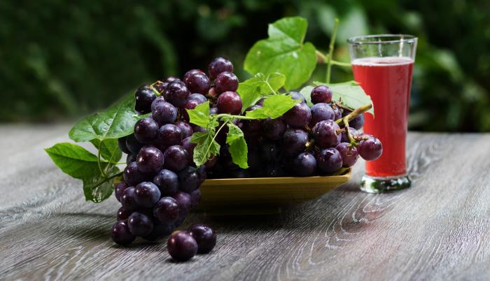 Las uvas son ricas en antioxidantes