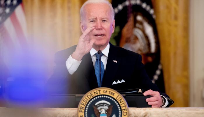 El presidente de EE.UU., Joe Biden, participa en una reunión con el Consejo de Competencia de la Casa Blancaen Washington, DC, EE.UU.