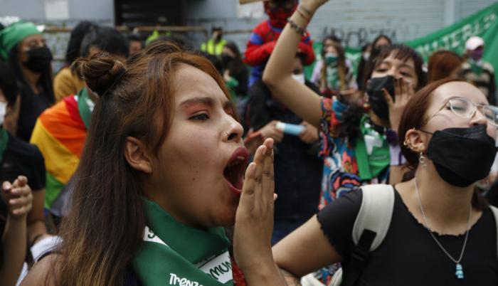Manifestación por el derecho al aborto