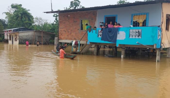 Algunos barrios quedaron bajo el agua en varias localidades.