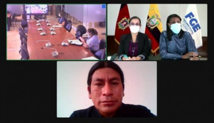 Reunión. La fiscal Diana Salazar detalló las acciones tomadas en el caso.