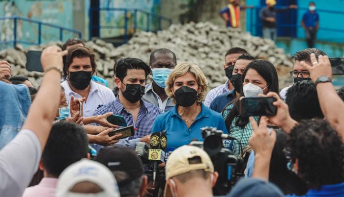 La alcaldesa Cynthia Viteri, en una reciente aparición pública.