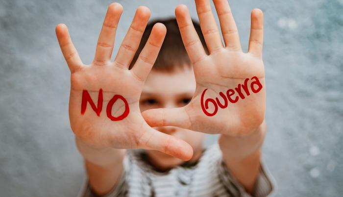 Hable con sus hijos de la guerra