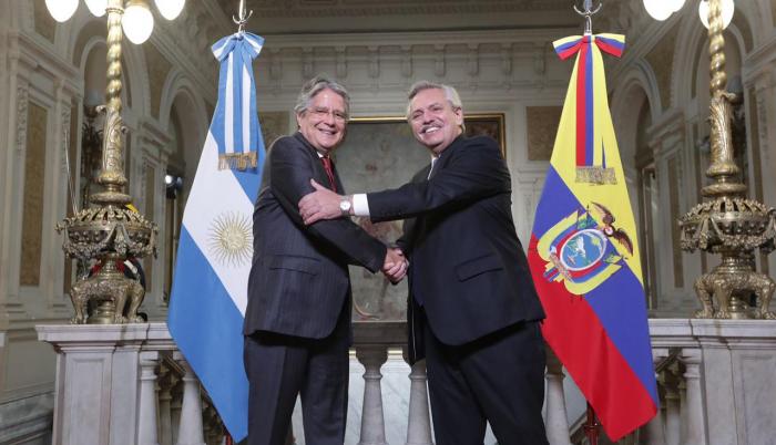 Guillermo Lasso y Alberto Fernández