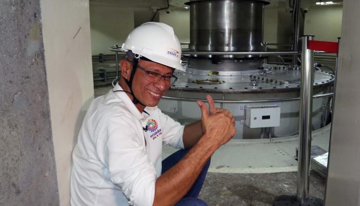 Jorge Glas en la inauguración de hidroeléctrica Coca Coda Sinclair