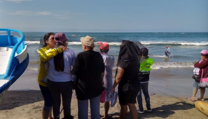 Familiares playa