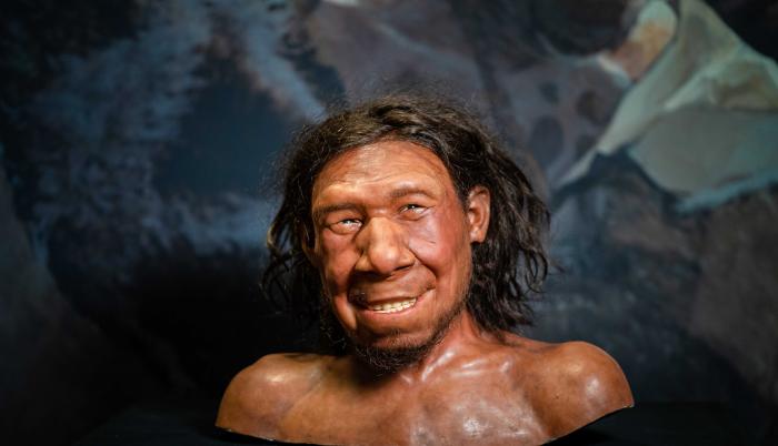 Imagen de archivo de la reconstrucción de un neandertal.