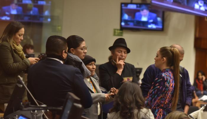 Legisladores durante el segundo debate de la ley del uso progresivo de la fuerza