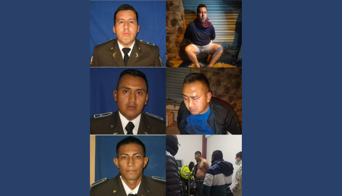 Policías retenidos