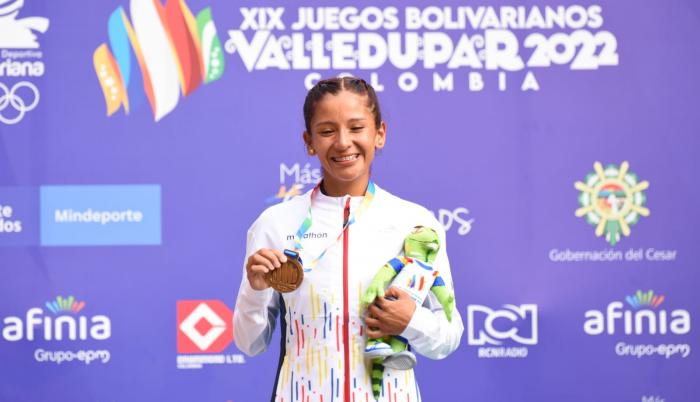 karla jaramillo oro Juegos Bolivarianos