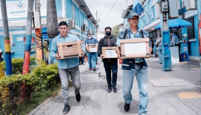 Durán sin agua, entrega documentos Emapad