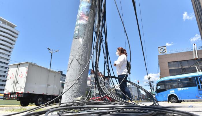 cableado enredado