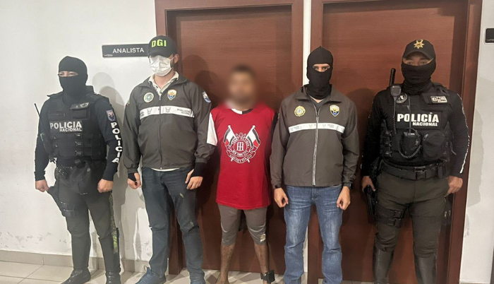 El sujeto fue detenido por personal de la Policía Nacional.