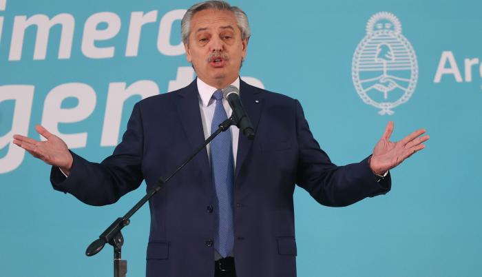 Foto de archivo del presidente de Argentina, Alberto Fernández.
