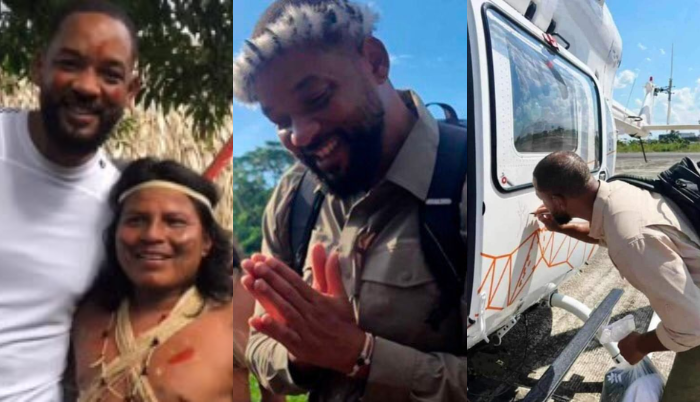 Varias postales de Will Smith durante su visita a el Yasuní.