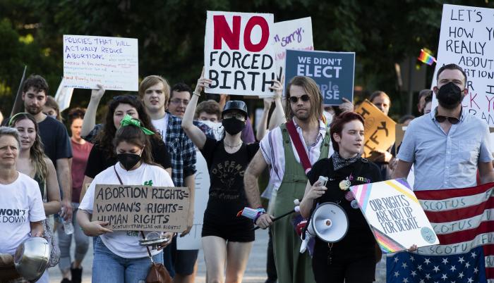 Manifestación a favor del aborto