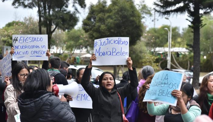 protesta maria belen bernal