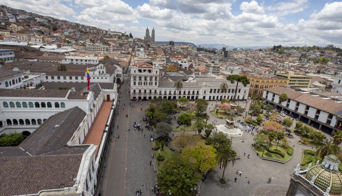 Plaza de la independencia en Quito