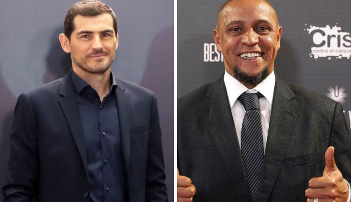 Iker Casillas y Roberto Carlos