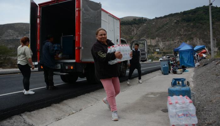 cierre vial por la romería de El Quinche