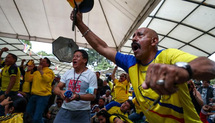 hinchada ecuatoriana
