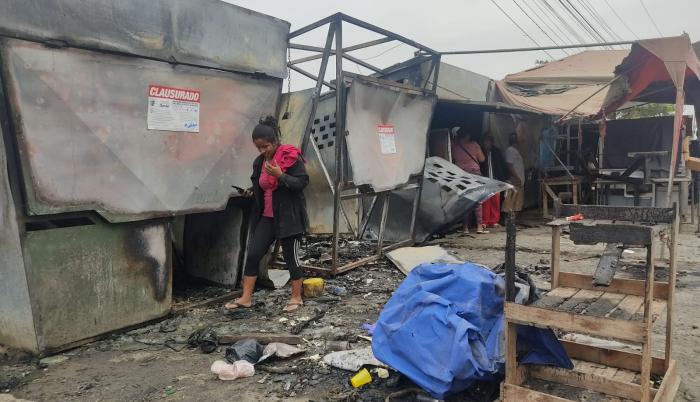 Negocios afectados por explosión de tanque de gas Durán