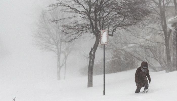 Imagen de la tormenta de nieve que azota Estados Unidos