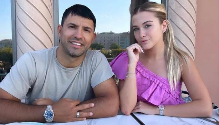 Sergio 'Kun' Aguero y su novia, la influencer y modelo Sofía Calzetti.