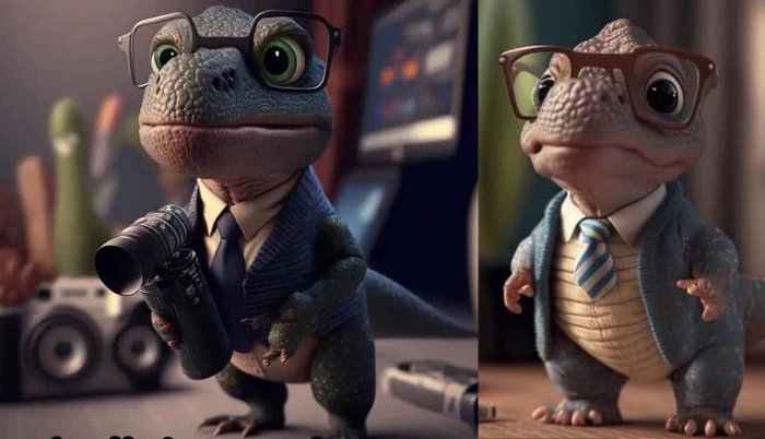 Las figuras de dinosaurios disfrazados de diferentes profesionales han tomado auge.