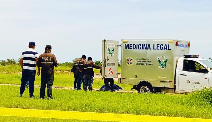 el levantamiento del cuerpo del pescador