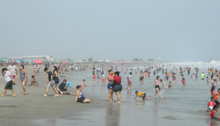 Turistas en Playas